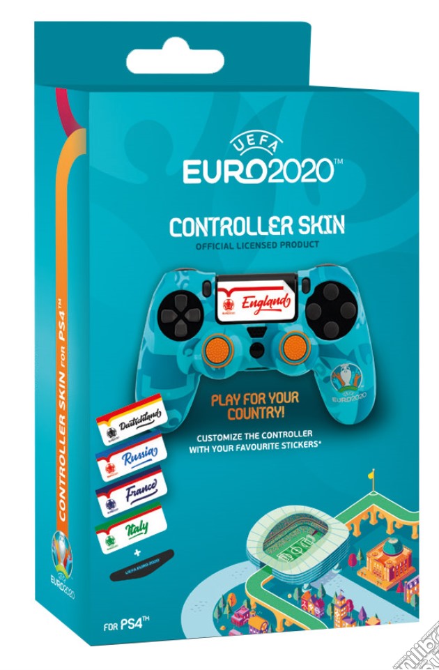 QUBICK PS4 Controller Skin UEFA EURO 20 videogame di ACC