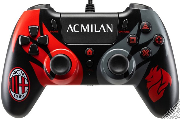 QUBICK PS4 Controller Wired AC Milan 2.0 videogame di ACC