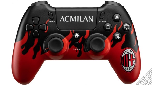 QUBICK PS4 Controller Wireless AC Milan Flames videogame di ACC