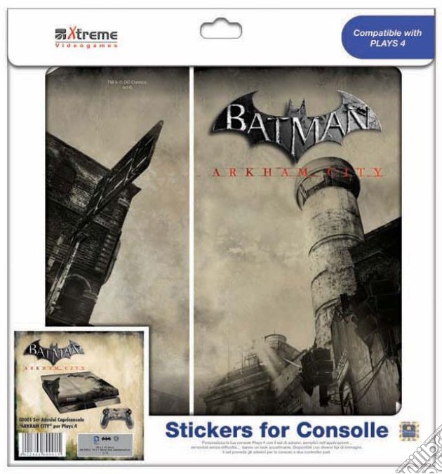 Stickers Batman Arkham City PS4 videogame di PS4