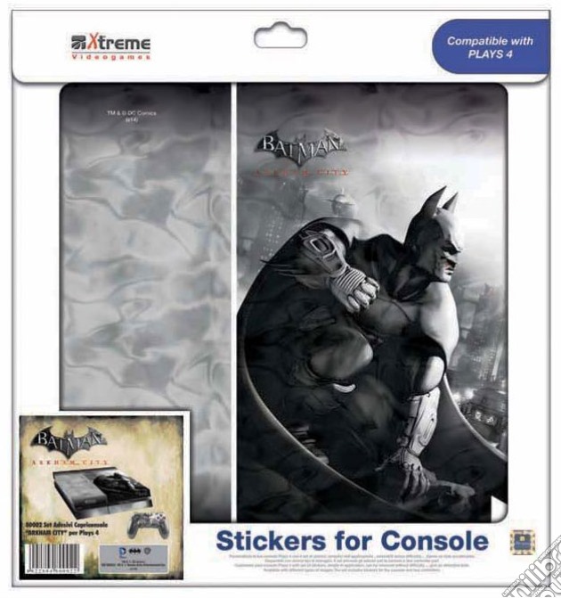 Stickers Batman Arkham City Mod.4 PS4 videogame di PS4