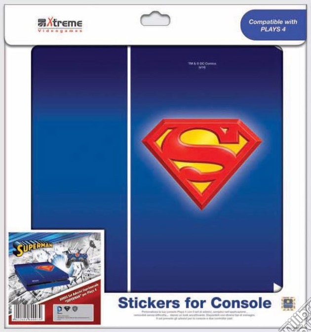 Stickers Superman PS4 videogame di PS4
