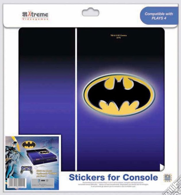 Stickers Batman PS4 videogame di PS4