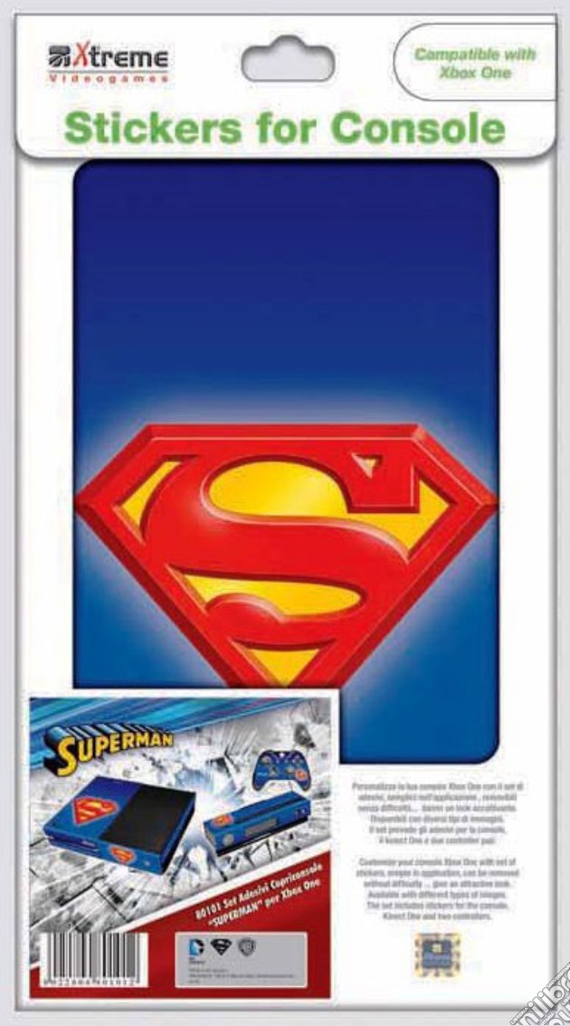 Stickers Superman XONE videogame di ACC