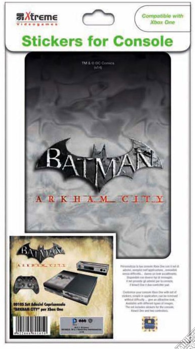 Stickers Batman Arkham City XONE videogame di XBOX