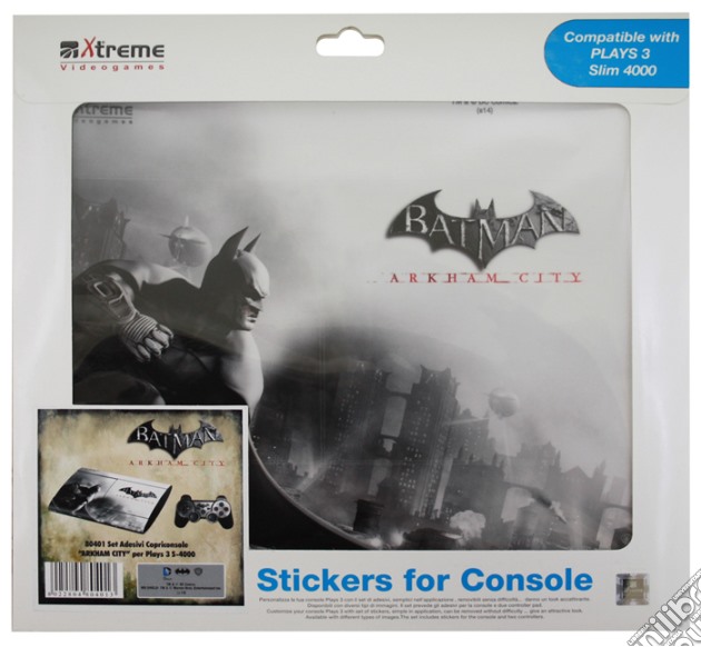 Stickers Batman A.City Mod. 4 PS3 Slim videogame di ACC