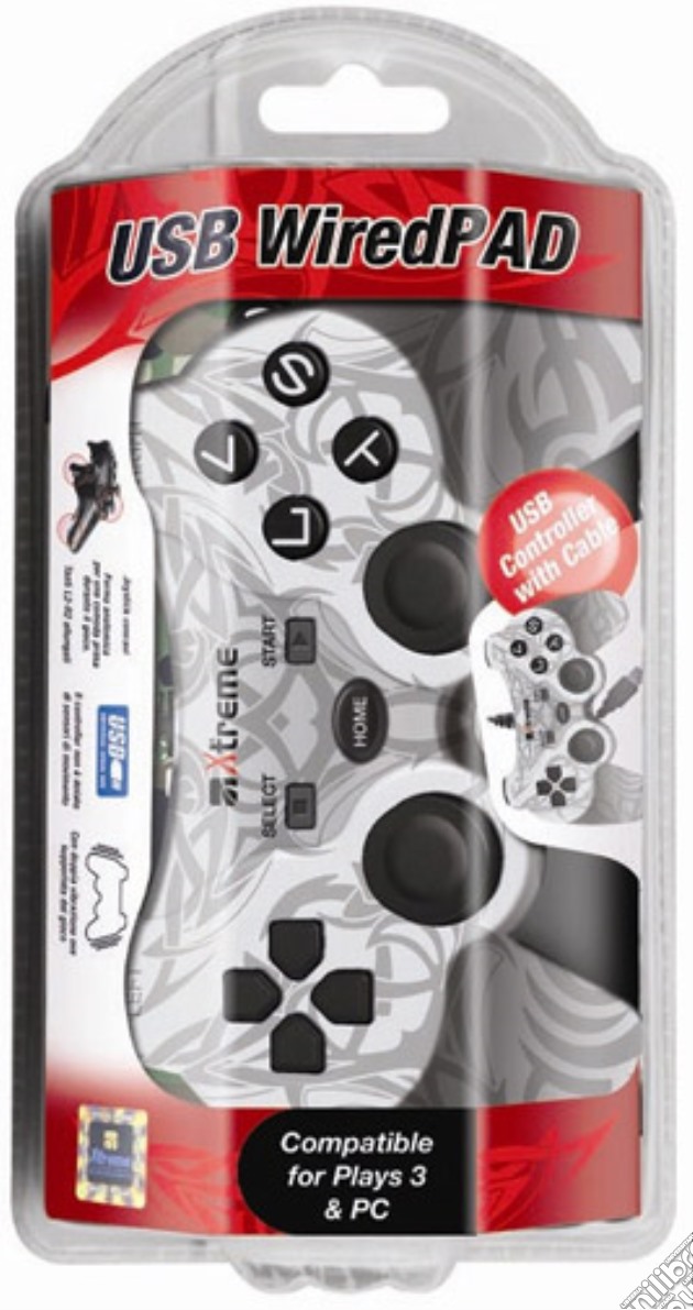 Controller Wired USB Tribale PS3 videogame di PS3