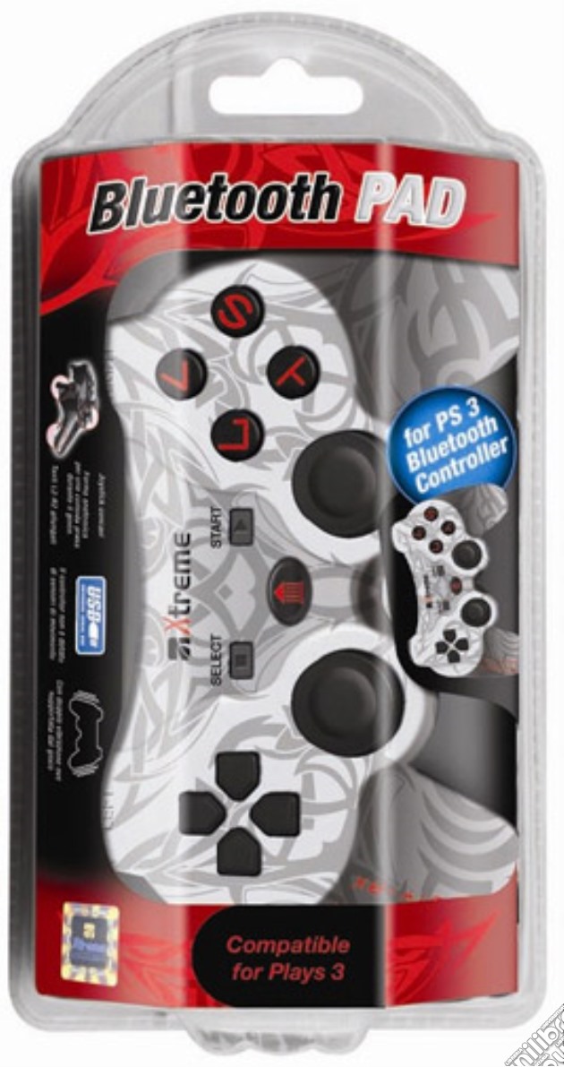 Controller Bluetooth Tribale PS3 videogame di PS3