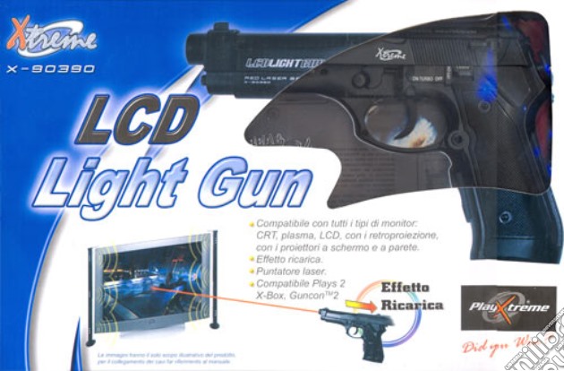 PS2 Pistola Light Gun per Video LCD - XT videogame di PS2