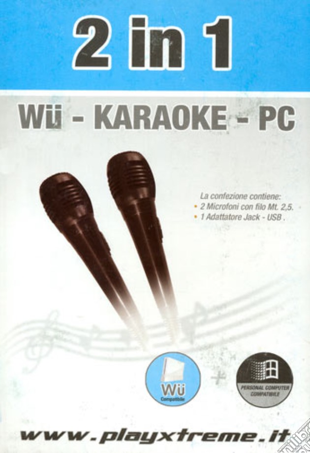 WII Karaoke 2 in 1 - XT videogame di WII