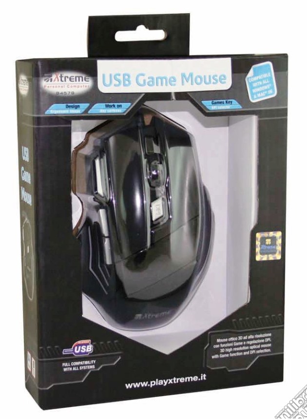 Optical Gaming Mouse USB PC videogame di ACC