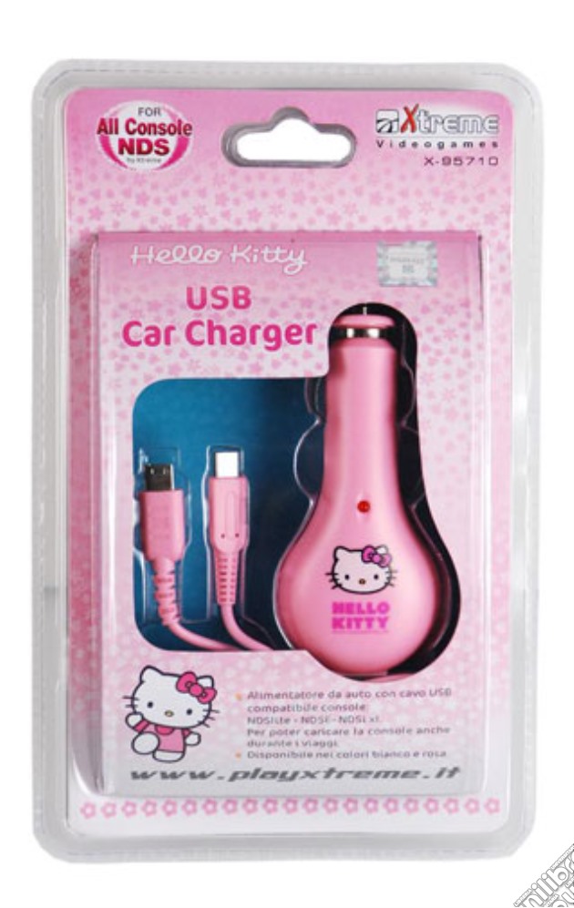 3DS/NDS Hello Kitty USB Car Charger videogame di 3DS
