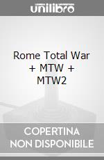 Rome Total War + MTW + MTW2 videogame di PC