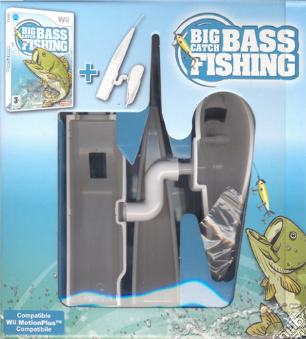 Big Catch Bass Fishing + Canna videogame di WII