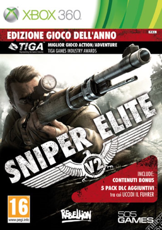 Sniper Elite Game of the Year Ed. videogame di X360