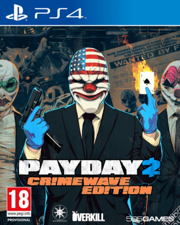 Pay Day 2 Crimewave Edition videogame di PS4