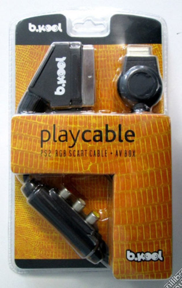 PS2 RGB Scart Cable Playcable Bkool videogame di PS2