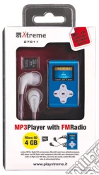 Lettore MP3 Radio FM+Memory 4GB Blu game acc