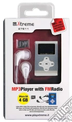 Lettore MP3 Radio FM+Memory 4GB Silver game acc