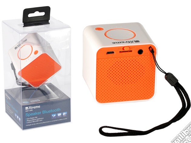 Mini Speaker Cubo Bluetooth+MP3 Arancio videogame di ACC