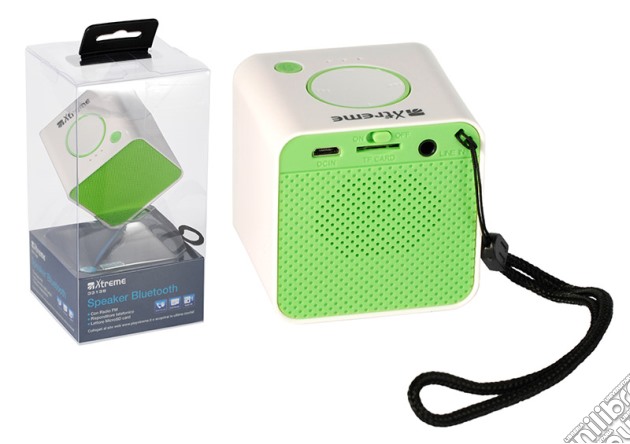 Mini Speaker Cubo Bluetooth+MP3 Verde videogame di ACC