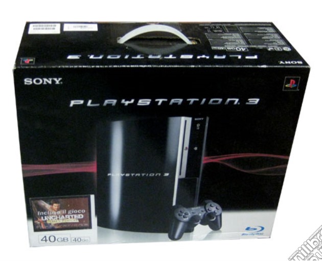 Playstation 3 40 GB + Uncharted:Drake F. videogame di PS3