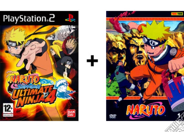 Naruto Shippuden Ultimate Ninja 4 + DVD videogame di PS2