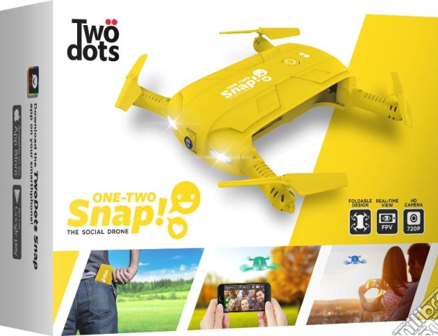 TWO DOTS Snap The Social Drone Giallo videogame di DRNA