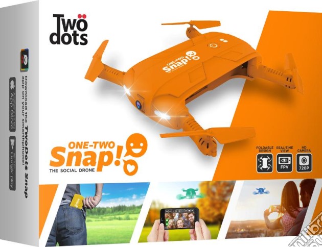 TWO DOTS Snap The Social Drone Arancione videogame di RAD