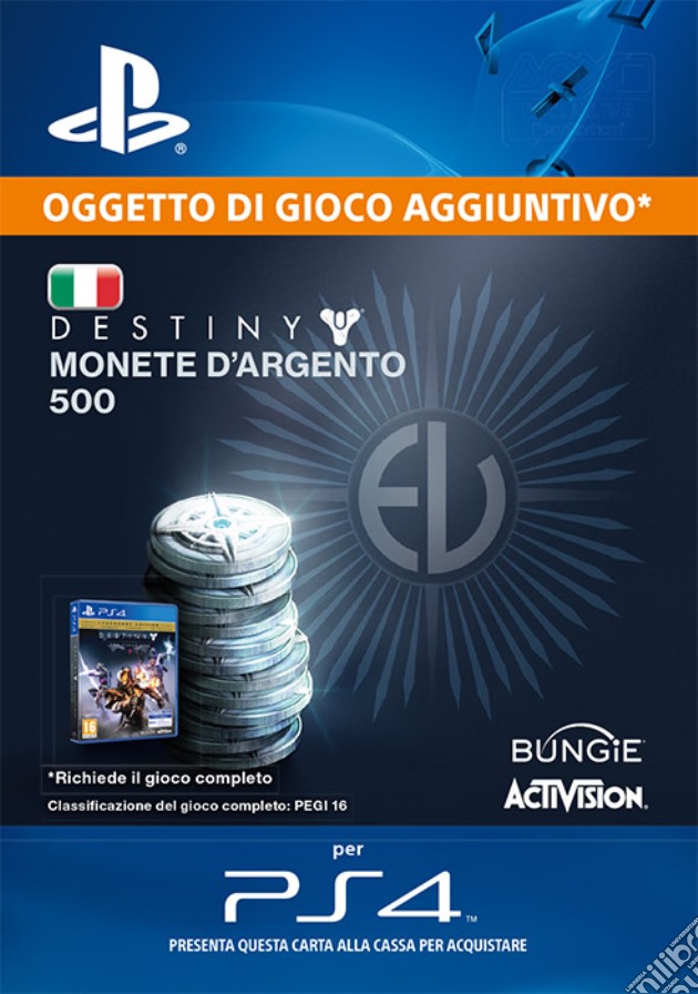 500 Monete d'argento di Destiny videogame di GOLE