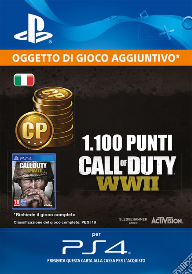1100 punti Call of Duty: WWII videogame di GOLE