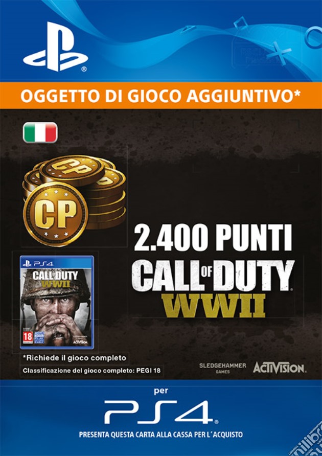 2400 punti Call of Duty: WWII videogame di GOLE