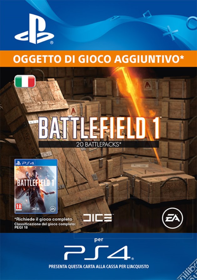 Battlefield 1 Battlepacks x 20 videogame di GOLE
