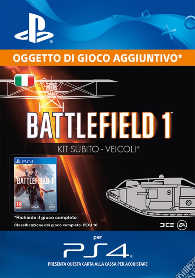 Battlefield 1: Pack Veicoli videogame di GOLE