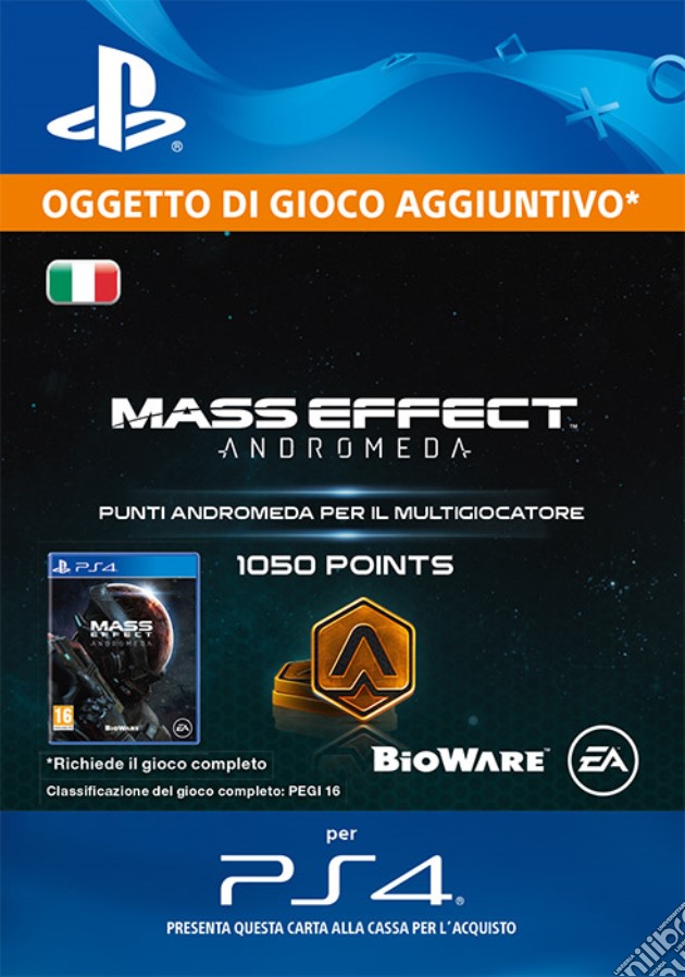 1050 punti Mass Effect : Andromeda videogame di GOLE