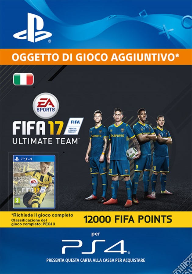 Pacchetto 12000 FIFA 17 Points videogame di GOLE