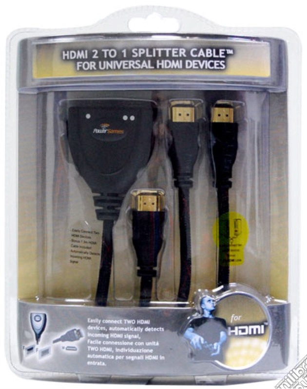 PS3 Hdmi Splitter+Hight Q. Cable 1,3 Mt videogame di PS3