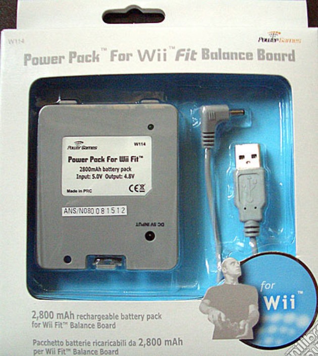 WII Fit Battery Pack 2800 Mah - THR videogame di WII