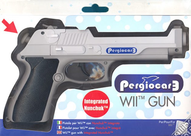 WII Pistola Con Nunchuk Incorporato videogame di WII