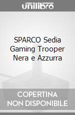 SPARCO Sedia Gaming Trooper Nera e Azzurra videogame di ACSG