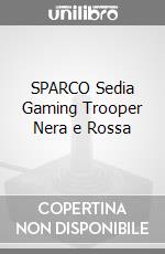 SPARCO Sedia Gaming Trooper Nera e Rossa videogame di ACSG