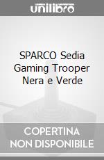 SPARCO Sedia Gaming Trooper Nera e Verde videogame di ACSG