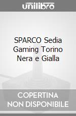 SPARCO Sedia Gaming Torino Nera e Gialla videogame di ACSG