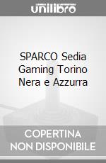 SPARCO Sedia Gaming Torino Nera e Azzurra videogame di ACSG