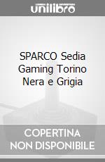 SPARCO Sedia Gaming Torino Nera e Grigia videogame di ACSG