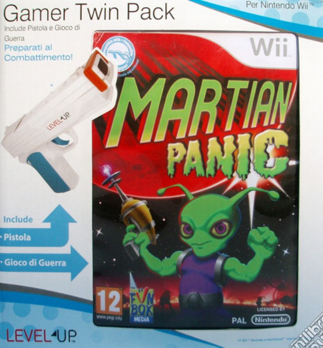 Martian Panic + Pistola videogame di WII