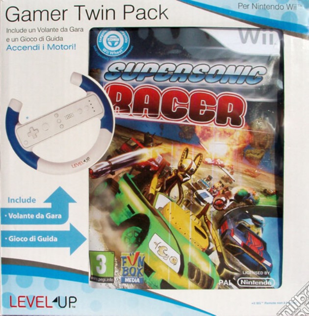Supersonic Racer + Volante videogame di WII
