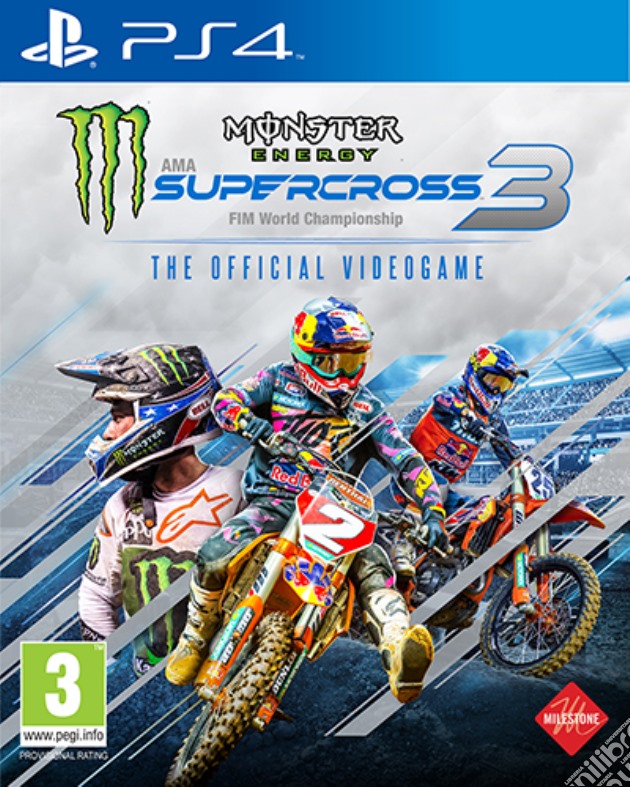 Monster Energy Supercross 3 videogame di PS4