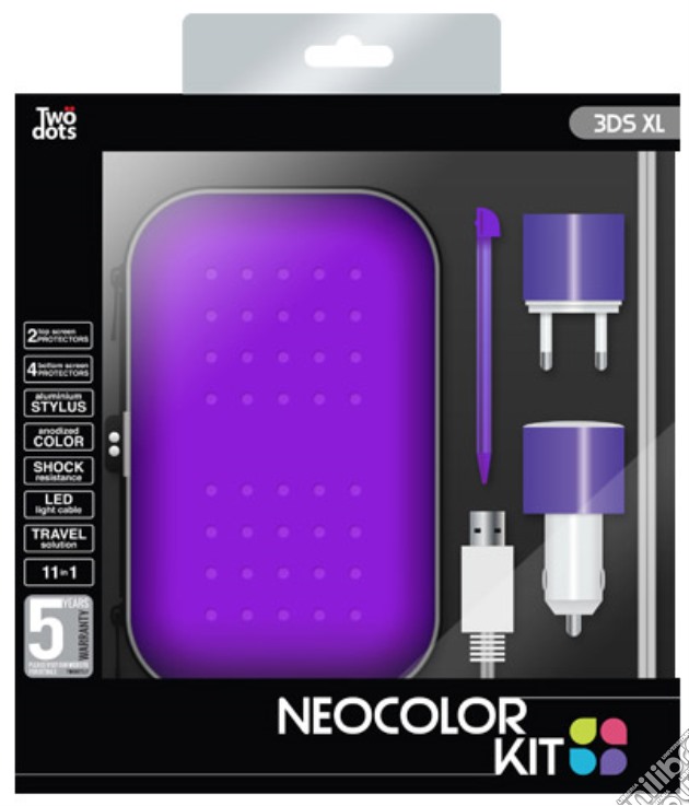 TWO DOTS Kit Color Violet 3DS XL videogame di ACC