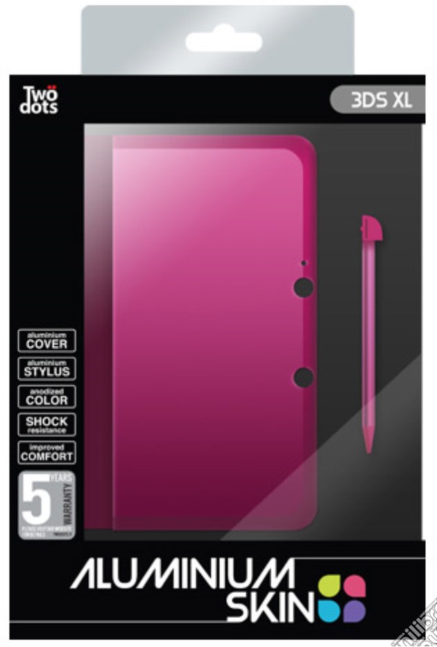 TWO DOTS Cover Alluminio Pink 3DS XL videogame di 3DS